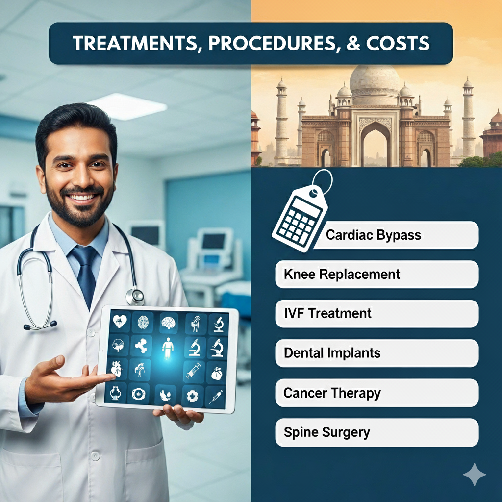 Treatments, Procedures, and Costs for International Patients in India